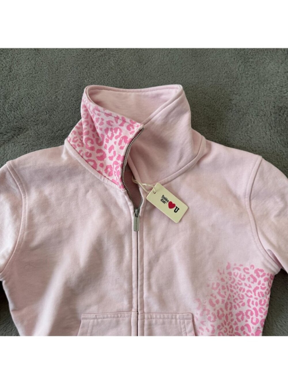 NWT Hidden Cult Pink Full Zip Sweatshirt Women's SMALL - Picture 3 of 6